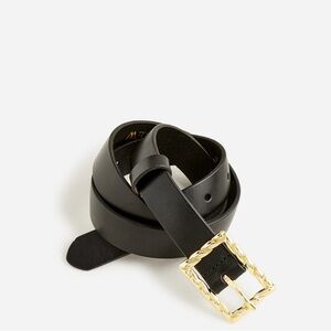J. Crew Women’s Classic Italian Leather Twister Buckle Belt | Size M